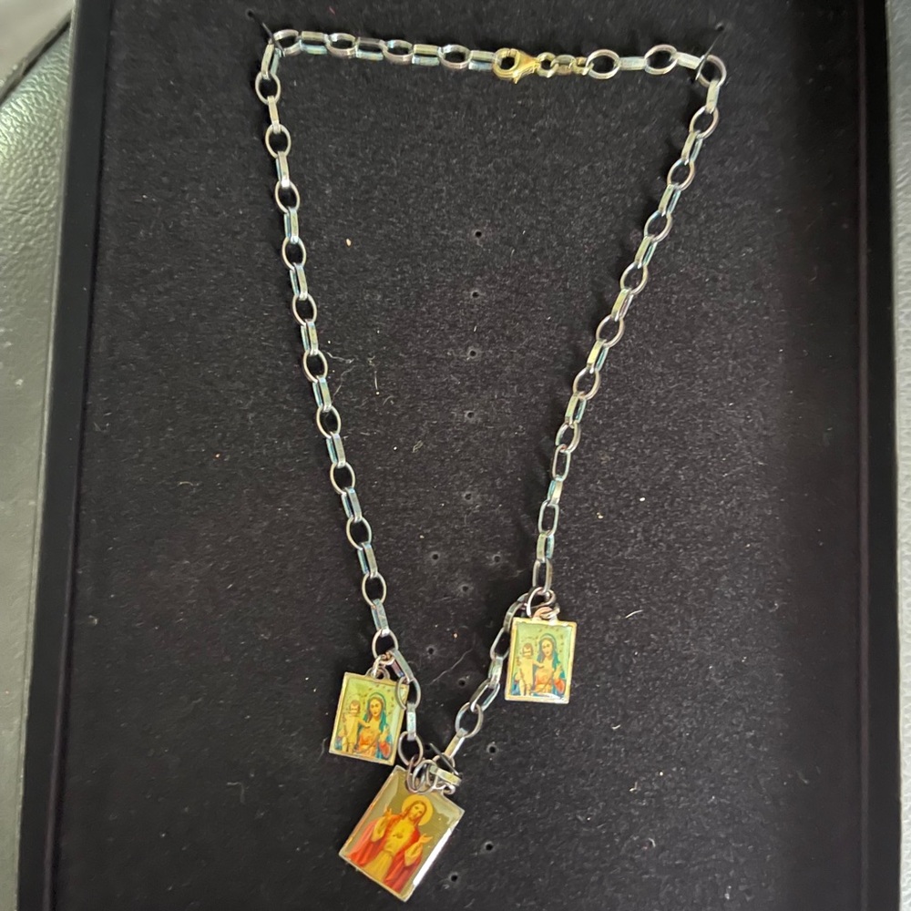 Heidi Daus Silver Necklace with Decorative Charms